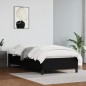 vidaXL Estructura de cama cuero sintético negro 80x200 cm