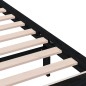vidaXL Estructura de cama de madera maciza negro 140x200 cm vidaXL Estructura de cama de madera maciza negro 140x200 cm