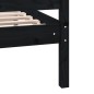 vidaXL Estructura de cama de madera maciza negro 140x200 cm vidaXL Estructura de cama de madera maciza negro 140x200 cm