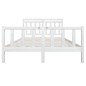 vidaXL Estructura de cama de madera maciza blanca 160x200 cm vidaXL Estructura de cama de madera maciza blanca 160x200 cm
