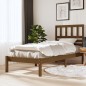 vidaXL Estructura de cama madera maciza pino marrón miel 100x200 cm vidaXL Estructura de cama madera maciza pino marrón miel 100x200 cm