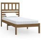 vidaXL Estructura de cama madera maciza pino marrón miel 100x200 cm vidaXL Estructura de cama madera maciza pino marrón miel 100x200 cm