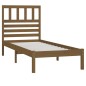 vidaXL Estructura de cama madera maciza pino marrón miel 100x200 cm vidaXL Estructura de cama madera maciza pino marrón miel 100x200 cm