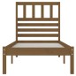 vidaXL Estructura de cama madera maciza pino marrón miel 100x200 cm vidaXL Estructura de cama madera maciza pino marrón miel 100x200 cm