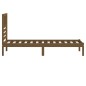 vidaXL Estructura de cama madera maciza pino marrón miel 100x200 cm vidaXL Estructura de cama madera maciza pino marrón miel 100x200 cm