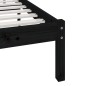 vidaXL Estructura de cama doble madera maciza pino negro 135x190 cm vidaXL Estructura de cama doble madera maciza pino negro 135x190 cm