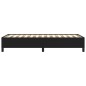 vidaXL Estructura de cama cuero sintético negro 80x200 cm