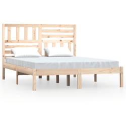 vidaXL Estructura de cama madera maciza de pino 150x200 cm