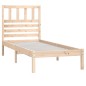 vidaXL Estructura de cama madera maciza de pino 90x190 cm vidaXL Estructura de cama madera maciza de pino 90x190 cm