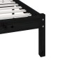 vidaXL Estructura de cama de madera maciza pino negra 120x190 cm vidaXL Estructura de cama de madera maciza pino negra 120x190 cm