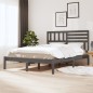 vidaXL Estructura de cama de madera maciza de pino gris 160x200 cm vidaXL Estructura de cama de madera maciza de pino gris 160x200 cm