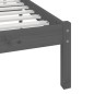vidaXL Estructura de cama de madera maciza de pino gris 160x200 cm vidaXL Estructura de cama de madera maciza de pino gris 160x200 cm