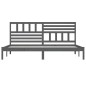 vidaXL Estructura de cama madera maciza de pino gris 180x200 cm vidaXL Estructura de cama madera maciza de pino gris 180x200 cm