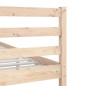 vidaXL Estructura de cama de madera maciza 135x190 cm vidaXL Estructura de cama de madera maciza 135x190 cm