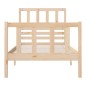 vidaXL Estructura de cama madera maciza individual 75x190 cm vidaXL Estructura de cama madera maciza individual 75x190 cm