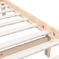 vidaXL Estructura de cama madera maciza individual 75x190 cm vidaXL Estructura de cama madera maciza individual 75x190 cm