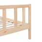 vidaXL Estructura de cama madera maciza individual 75x190 cm vidaXL Estructura de cama madera maciza individual 75x190 cm