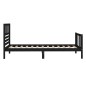 vidaXL Estructura de cama madera maciza negro 100x200 cm vidaXL Estructura de cama madera maciza negro 100x200 cm