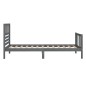 vidaXL Estructura de cama de madera maciza gris 100x200 cm vidaXL Estructura de cama de madera maciza gris 100x200 cm