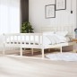 vidaXL Estructura de cama de madera maciza blanca 160x200 cm vidaXL Estructura de cama de madera maciza blanca 160x200 cm