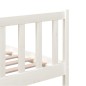 vidaXL Estructura de cama de madera maciza blanca 160x200 cm vidaXL Estructura de cama de madera maciza blanca 160x200 cm