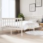 vidaXL Estructura de cama de madera maciza blanco 120x190cm vidaXL Estructura de cama de madera maciza blanco 120x190cm
