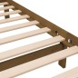 vidaXL Estructura de cama de madera maciza marrón miel 120x190 cm vidaXL Estructura de cama de madera maciza marrón miel 120x190 cm