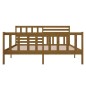 vidaXL Estructura de cama de madera maciza marrón miel 120x200 cm vidaXL Estructura de cama de madera maciza marrón miel 120x200 cm