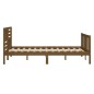 vidaXL Estructura de cama de madera maciza marrón miel 120x200 cm vidaXL Estructura de cama de madera maciza marrón miel 120x200 cm