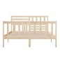 vidaXL Estructura de cama de madera maciza 140x200 cm