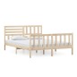 vidaXL Estructura de cama de madera maciza 150x200 cm vidaXL Estructura de cama de madera maciza 150x200 cm