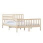 vidaXL Estructura de cama de madera maciza 150x200 cm vidaXL Estructura de cama de madera maciza 150x200 cm