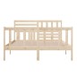 vidaXL Estructura de cama de madera maciza 150x200 cm vidaXL Estructura de cama de madera maciza 150x200 cm