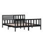 vidaXL Estructura de cama de madera maciza negra 180x200 cm vidaXL Estructura de cama de madera maciza negra 180x200 cm