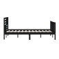 vidaXL Estructura de cama de madera maciza negra 180x200 cm vidaXL Estructura de cama de madera maciza negra 180x200 cm