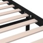 vidaXL Estructura de cama de madera maciza negra 180x200 cm vidaXL Estructura de cama de madera maciza negra 180x200 cm