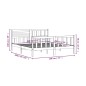 vidaXL Estructura de cama de madera maciza negra 180x200 cm vidaXL Estructura de cama de madera maciza negra 180x200 cm
