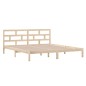 vidaXL Estructura de cama madera maciza de pino 140x190 cm
