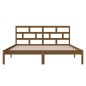 vidaXL Estructura de cama madera maciza marrón 120x190 cm vidaXL Estructura de cama madera maciza marrón 120x190 cm