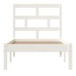 vidaXL Estructura de cama madera maciza blanco 75x190 cm vidaXL Estructura de cama madera maciza blanco 75x190 cm