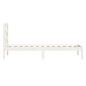 vidaXL Estructura de cama madera maciza blanco 75x190 cm vidaXL Estructura de cama madera maciza blanco 75x190 cm