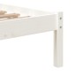vidaXL Estructura de cama madera maciza blanco 75x190 cm vidaXL Estructura de cama madera maciza blanco 75x190 cm