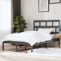 vidaXL Estructura de cama de madera maciza de pino gris 140x200 cm vidaXL Estructura de cama de madera maciza de pino gris 140x200 cm