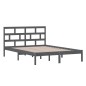 vidaXL Estructura de cama de madera maciza de pino gris 140x200 cm vidaXL Estructura de cama de madera maciza de pino gris 140x200 cm