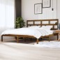 vidaXL Estructura de cama madera maciza de pino marrón miel 200x200 cm