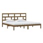 vidaXL Estructura de cama madera maciza de pino marrón miel 200x200 cm