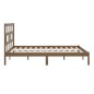vidaXL Estructura de cama madera maciza de pino marrón miel 200x200 cm