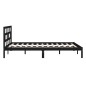 vidaXL Estructura de cama madera maciza de pino negro 120x200 cm vidaXL Estructura de cama madera maciza de pino negro 120x200 cm