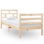 vidaXL Estructura de cama individual madera maciza 75x190 cm vidaXL Estructura de cama individual madera maciza 75x190 cm