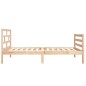vidaXL Estructura de cama individual madera maciza 75x190 cm vidaXL Estructura de cama individual madera maciza 75x190 cm